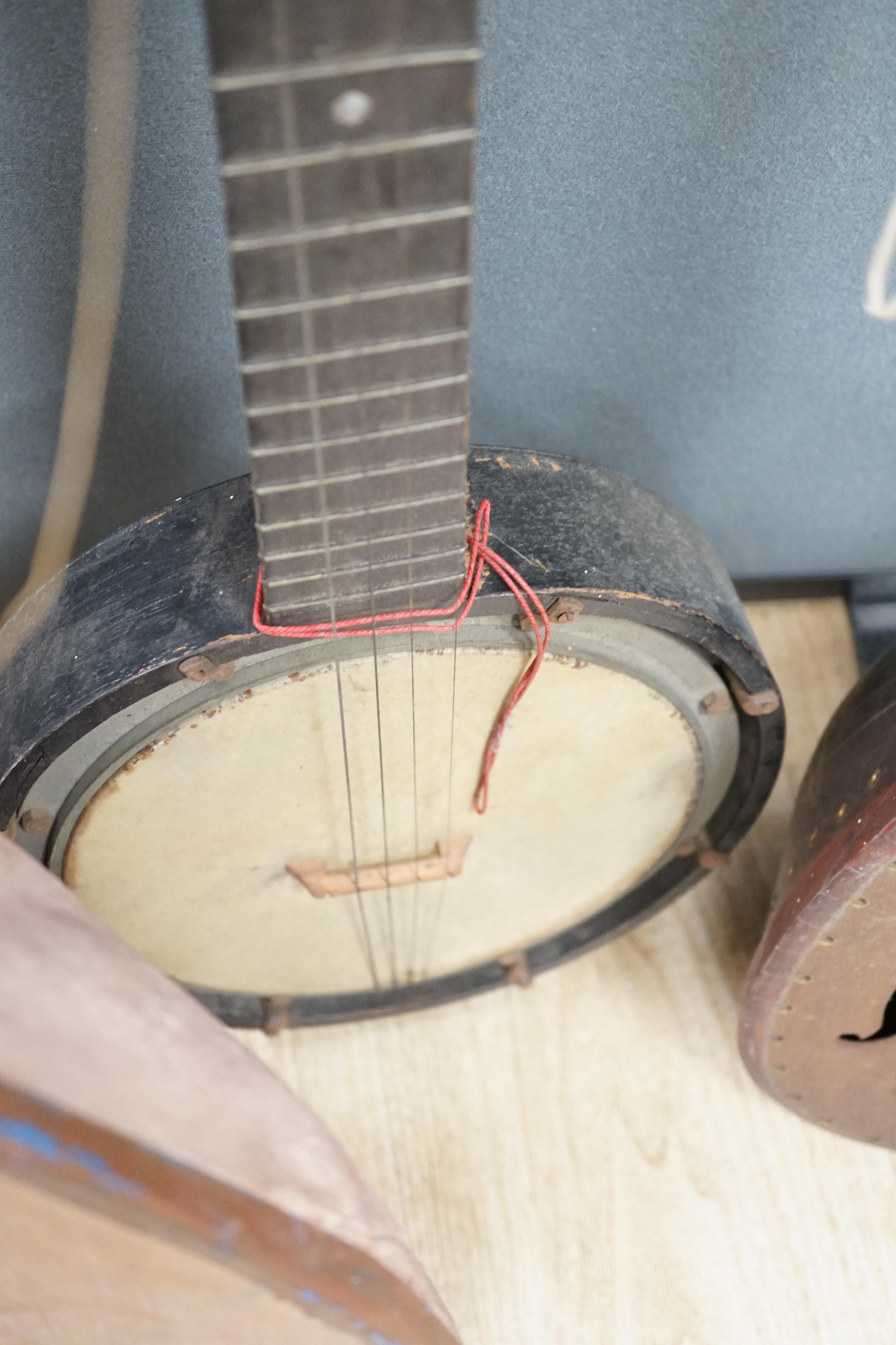 Three various stringed instruments